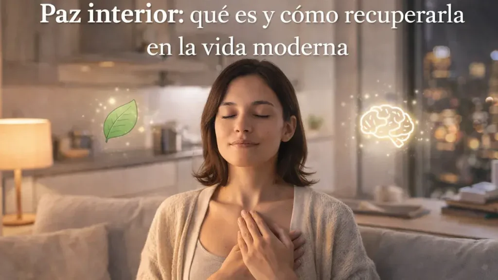 equilibrio emocional y paz interior en un entorno moderno