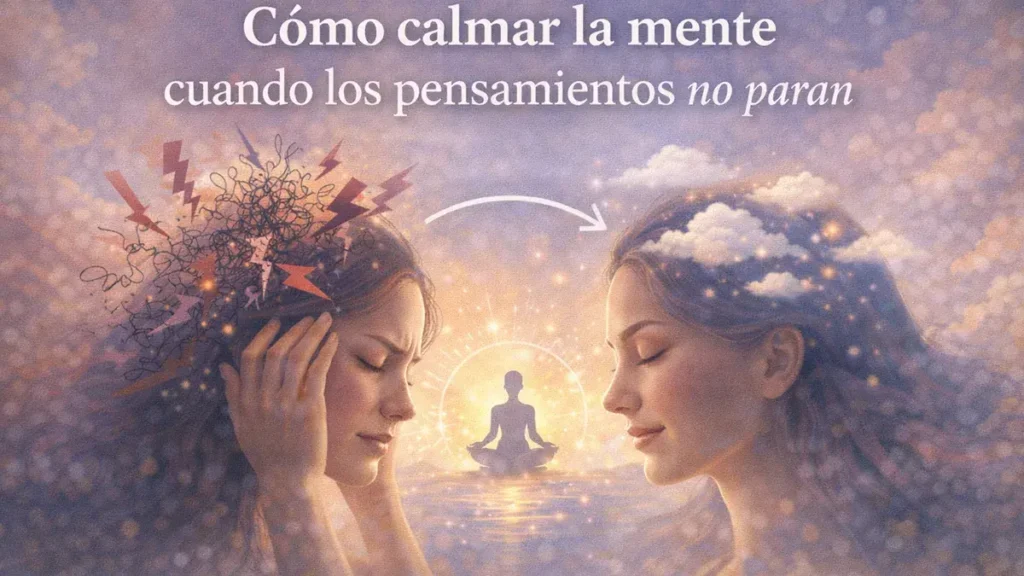 persona practicando técnicas para calmar la mente y reducir el estrés mental