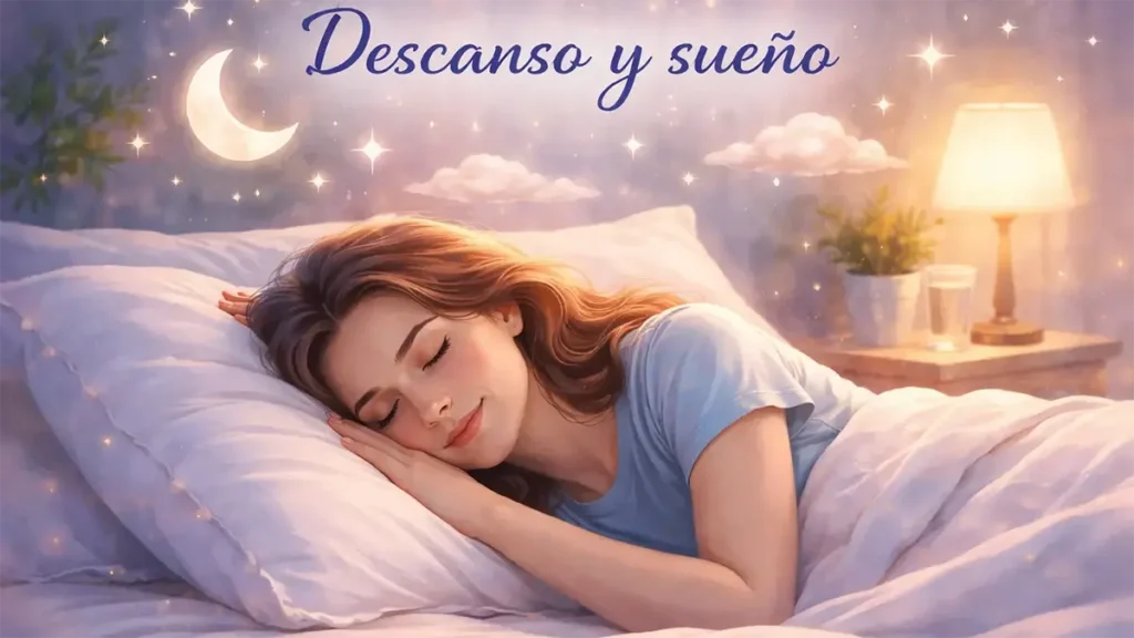 persona descansando profundamente y recuperando energía mental