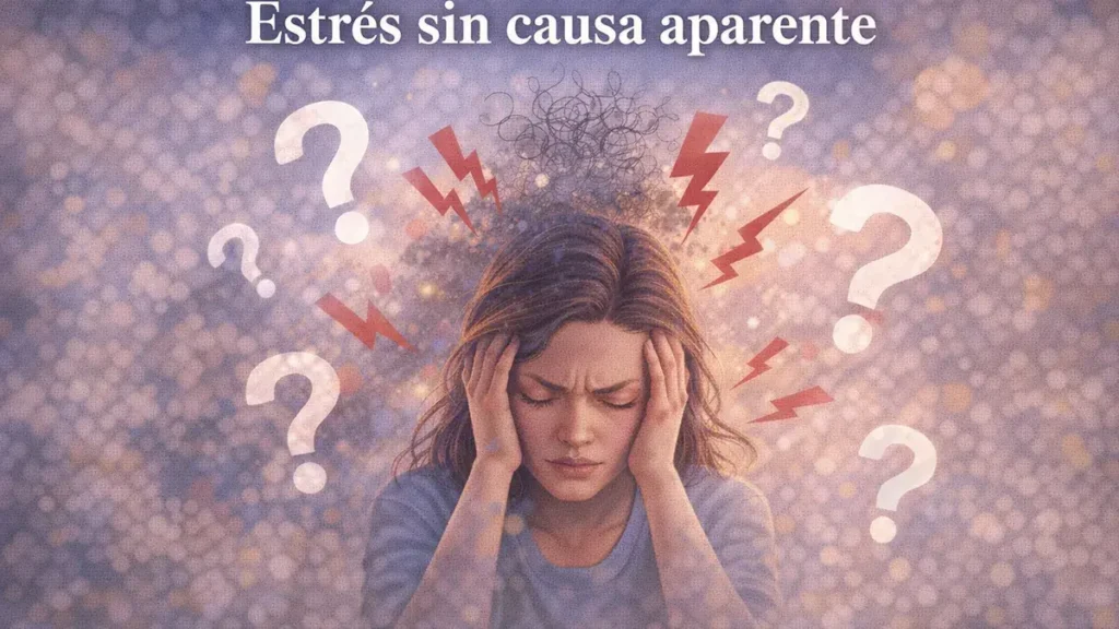 estrés sin causa aparente y tensión mental sin motivo claro