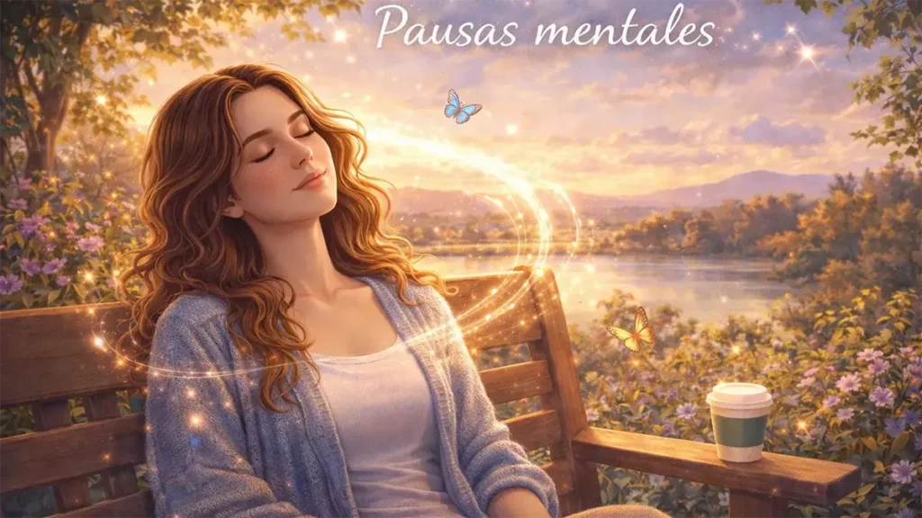 persona haciendo una pausa mental para reducir el estrés y la saturación